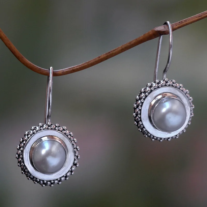 - Winter dog thick down jacketMoon Halo Sterling Silver Earrings
