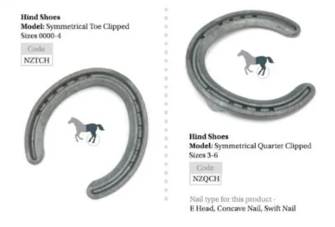---New Zealand Concave Hind Toe Clip Steel Horse Shoes