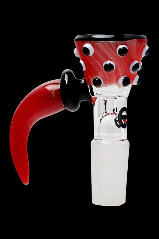 ---Cheech Glass Polka Dot w/ Horn Herb Slide