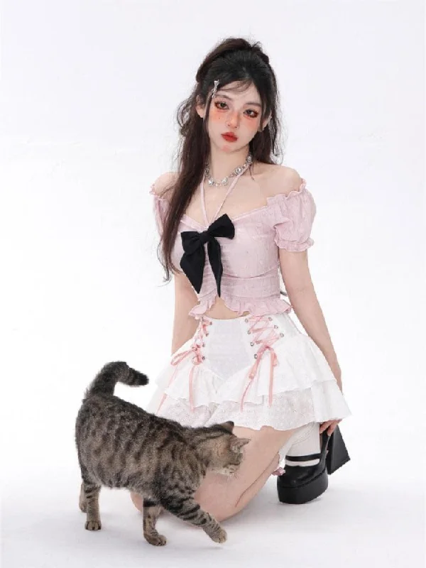 - Smart cat litter box with automatic cleaningCoquette Mini Skirt With Top Two Piece Set