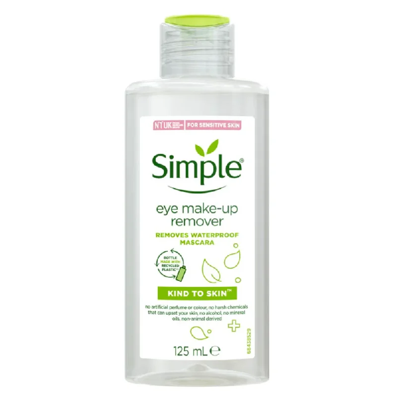 - Air box TSA certified check-inSIMPLE KIND TO EYES MAKEUP REMOVER SENSITIVE SKIN 125 ML - Air box TSA certified check-inSIMPLE KIND TO EYES MAKEUP REMOVER SENSITIVE SKIN 125 ML