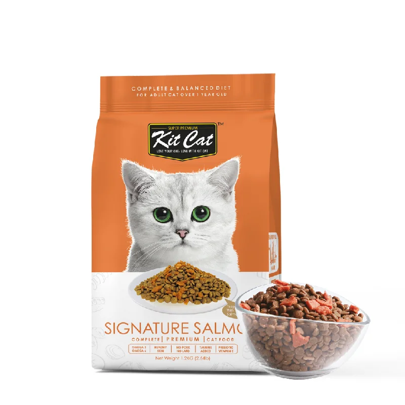 Kit Cat Premium Cat Dry Food -  Signature Salmon (1.2kg)