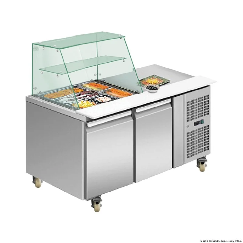 - Solid wood cat climbing frame customizedThermaster Two Door Deluxe Salad Bar THP2100SALGC - Solid wood cat climbing frame customizedThermaster Two Door Deluxe Salad Bar THP2100SALGC
