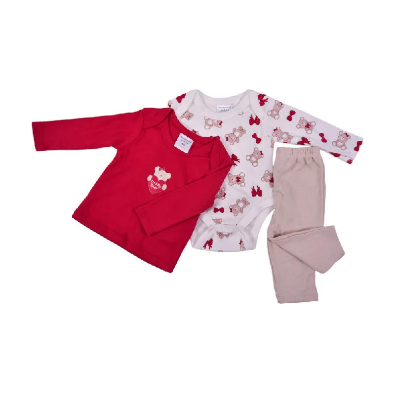 - Organic cotton dog bibsGIRLS L/S 3PC PAJAMA SUIT MZW-24 N.B 239-070 THAI