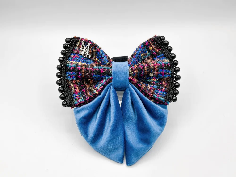 XX brand pet fashionThe Brady Sailor Tweed Hair Bow