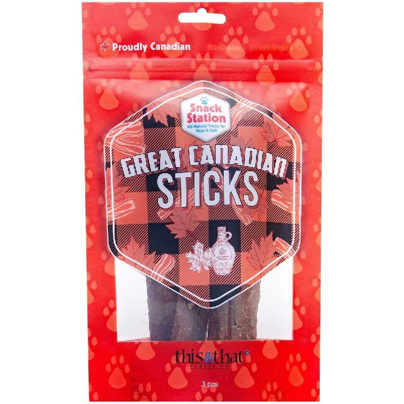 - Teething and chewing toys for puppiesThis & That Snack Station Great Canadian Sticks Dehydrated Dog Treat  Dog Treats