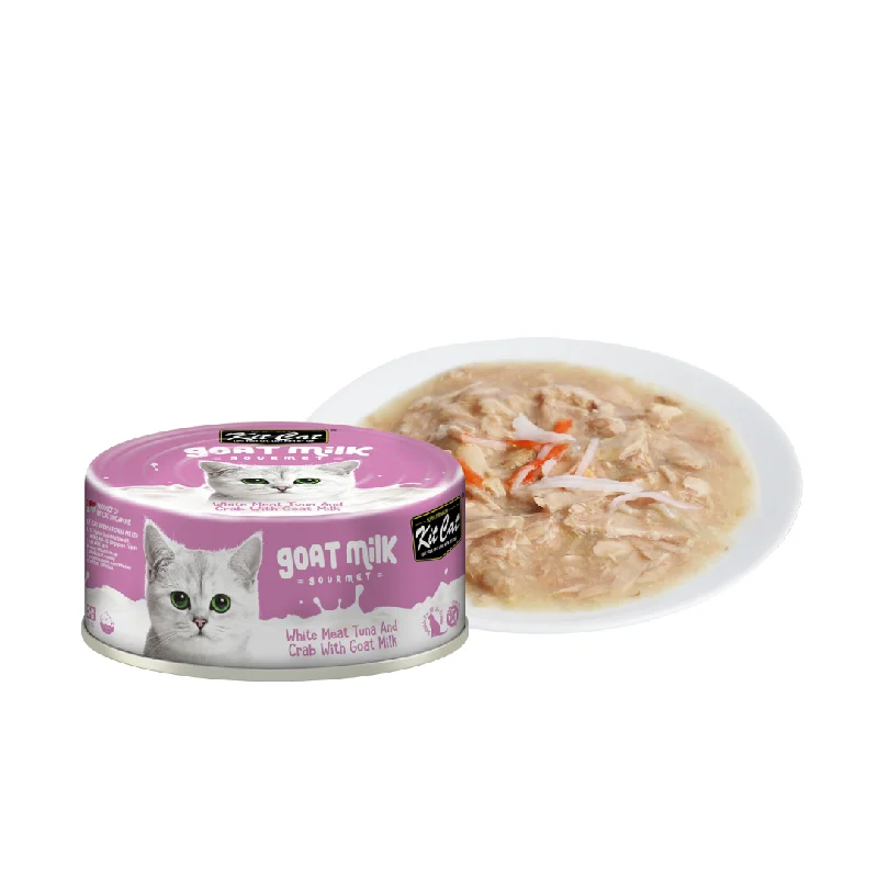 Kit Cat Goat Milk Gourmet Canned Cat Food - Tuna & Crab (70g)
