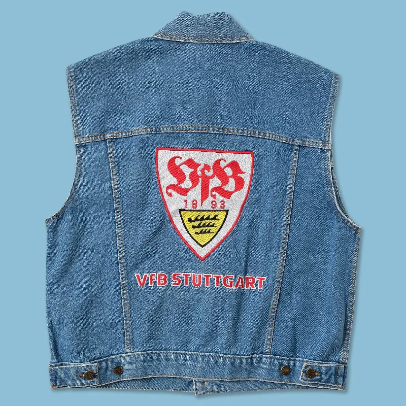 - Custom pet birthday cakeVintage DS VFB Stuttgart Denim Vest Medium