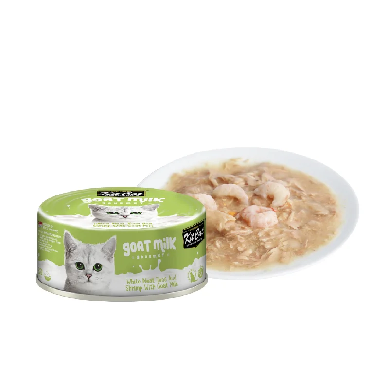 Kit Cat Goat Milk Gourmet Canned Cat Food - Tuna & Shirmp (70g)