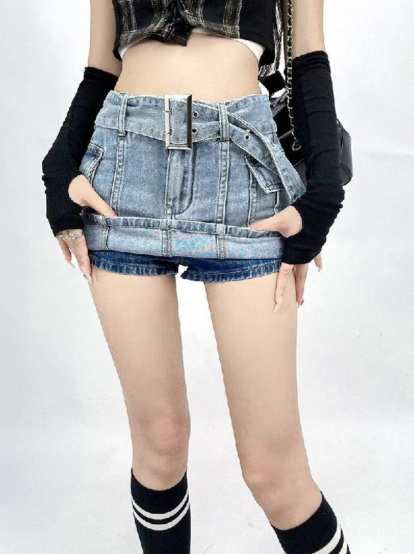 - Car dog seat beltGrunge Cargo Jean Mini Skort