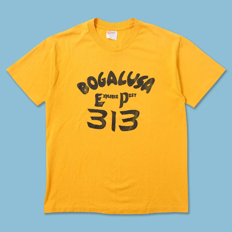 - Parrot climbing and standing wooden frameVintage Bogalusa Explorer Post T-Shirt Medium - Parrot climbing and standing wooden frameVintage Bogalusa Explorer Post T-Shirt Medium