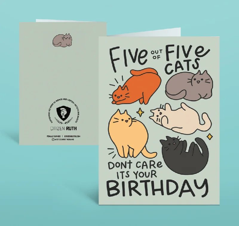 - Pet monitor with cameraCitizen Ruth: 5 Out of 5 Cats Greeting Card