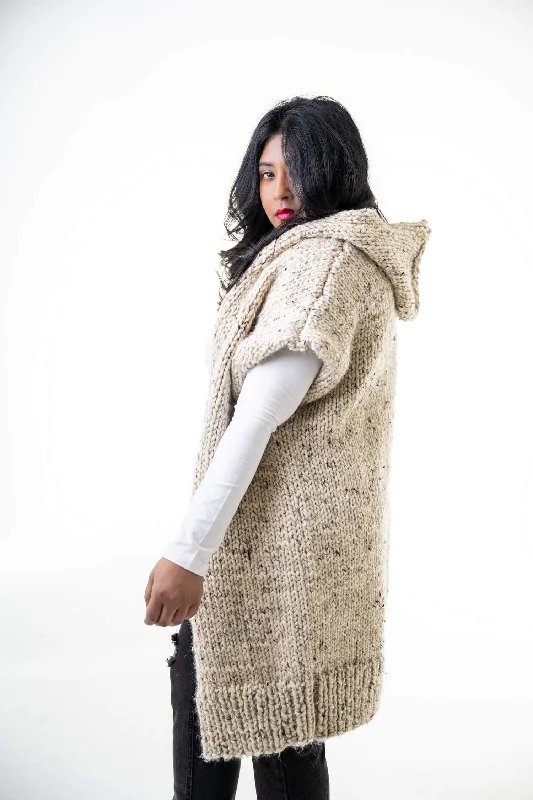 - Foldable and portable cat bagCloisters Hooded Vest (Knit)