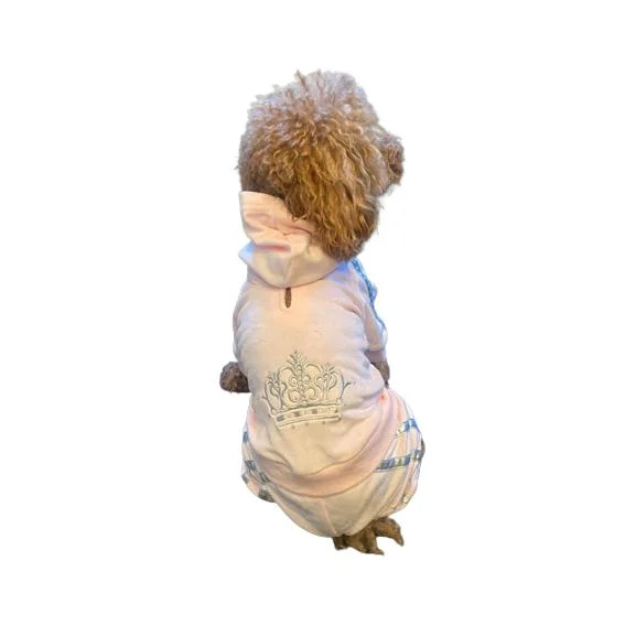 Pet wedding dressesRun Run Run Dog Track Suit Light Pink