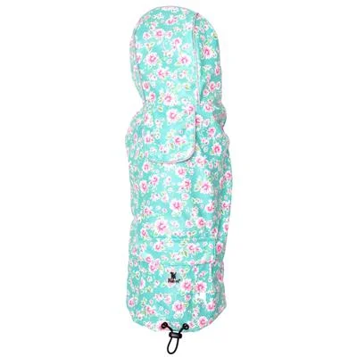 Pet retro style clothesWatercolor Floral London Raincoat