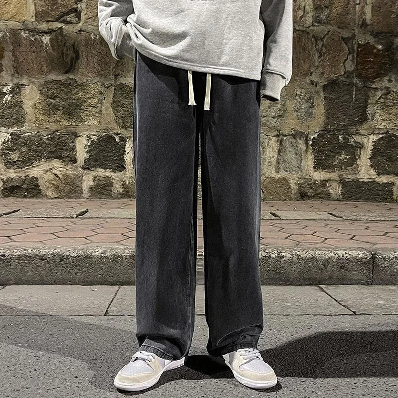 - Remote interactive pet feederDrawstring Straight Leg Baggy Jeans