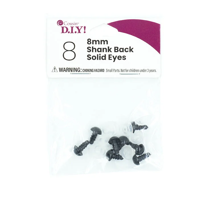 Pet ProductsShank Back Solid Eyes (8mm)