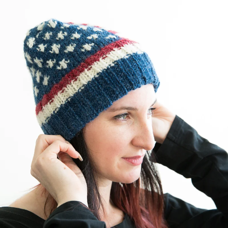 ---U.S.A. Ribbed Band Hat