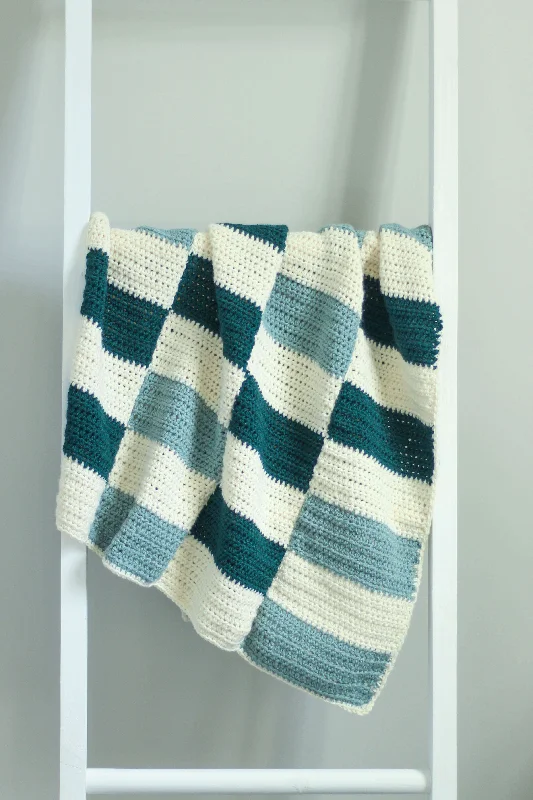---Crochet Kit - Gridlines Baby Blanket