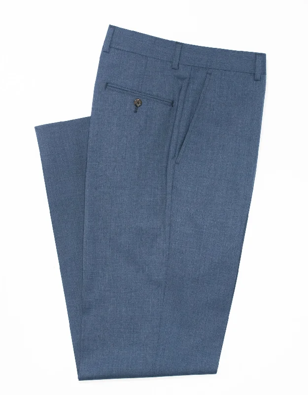 - Pet stroller can be taken on the planeBLUE TROPICAL WOOL TROUSERS