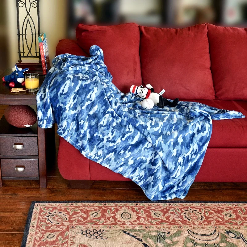 ---Navy Camo Blanket