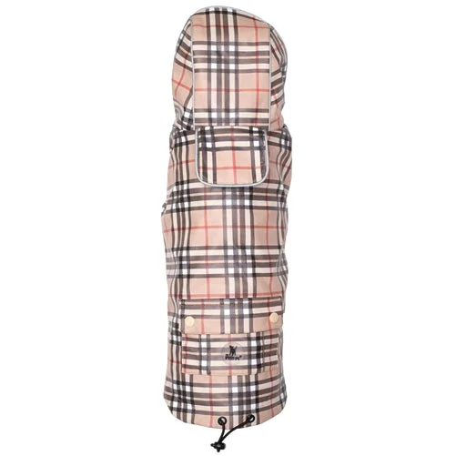 Classification by brand or style:Tan Plaid London Raincoat
