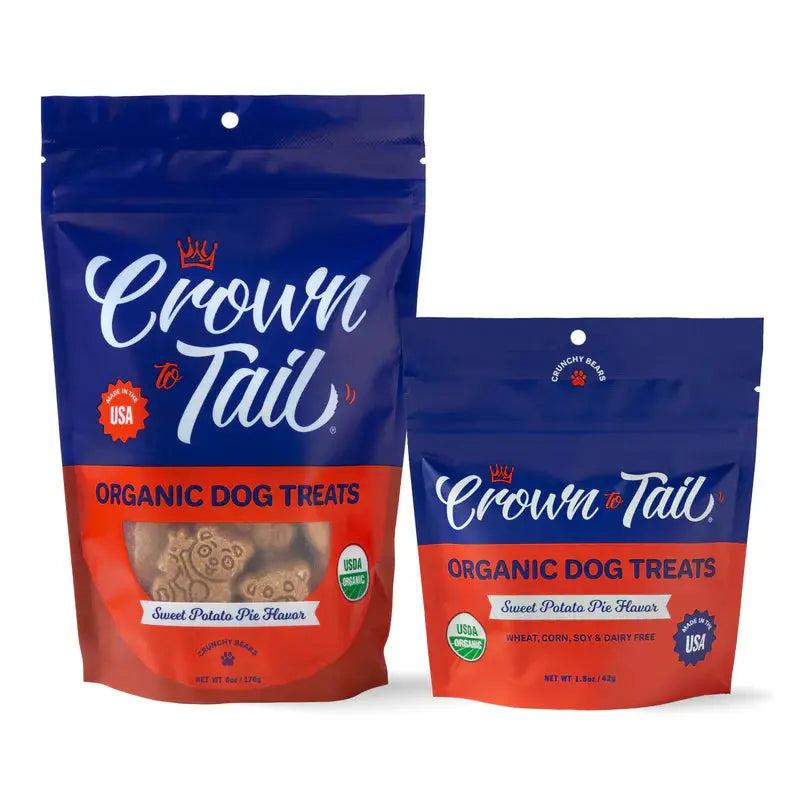 - Teething and chewing toys for puppiesCrown to Tail Organic Sweet Potato Pie Crunchy Dog Treats - Teething and chewing toys for puppiesCrown to Tail Organic Sweet Potato Pie Crunchy Dog Treats