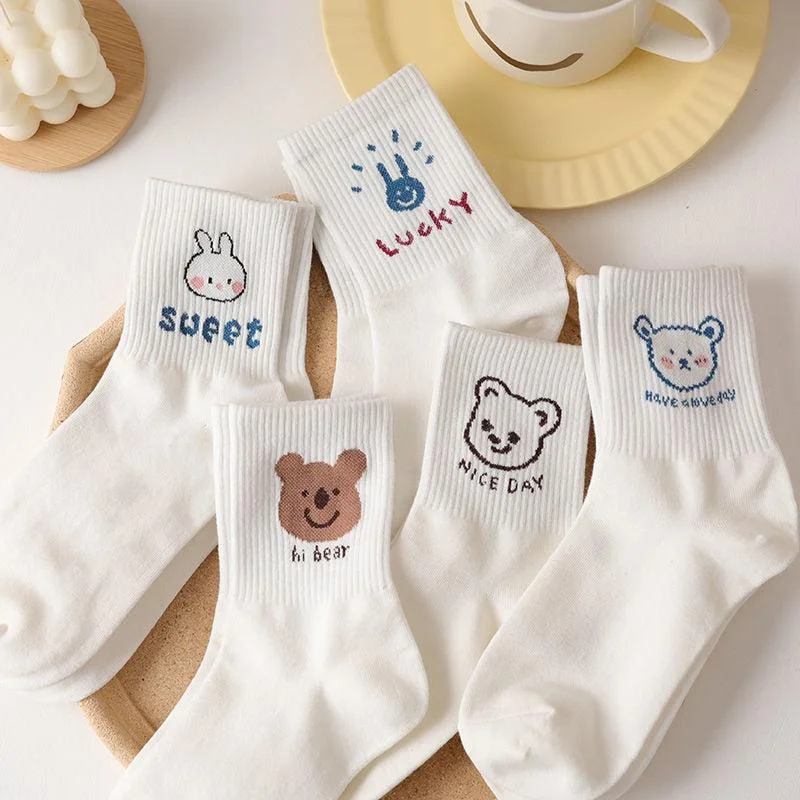 - Summer pet ice matCute Kawaii Patterned Socks 5 Pairs