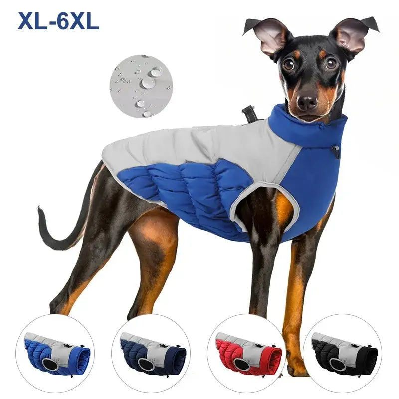Anniepaw Winter Dog Clothes Windproof Warm Dogs Jacket Waterproof Reflective Dogs Vest For Medium Large Labrador Clothing Costume Anniepaw Winter Dog Clothes Windproof Warm Dogs Jacket Waterproof Reflective Dogs Vest For Medium Large Labrador Clothing Costume