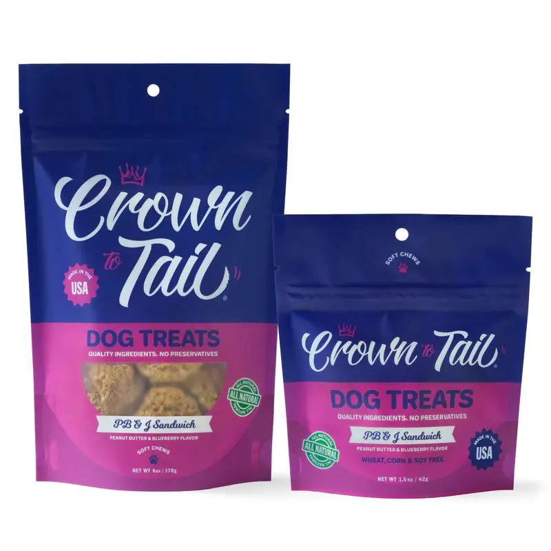 - ​​Pet toys under    yuanCrown to Tail PB & J Sandwich Soft Chew Dog Treats
