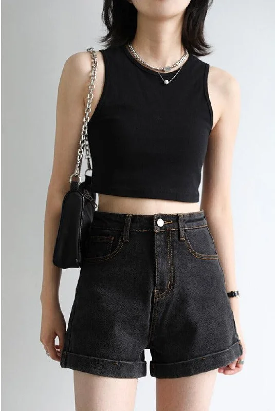 - Organic cotton dog bibsGrunge Black Jean Shorts