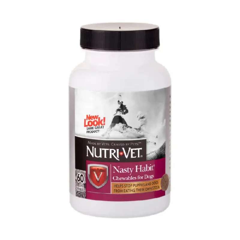 - Dog disposable foam shower gelNutri-Vet Nasty Habit Chewables for Dogs Liver 60ct