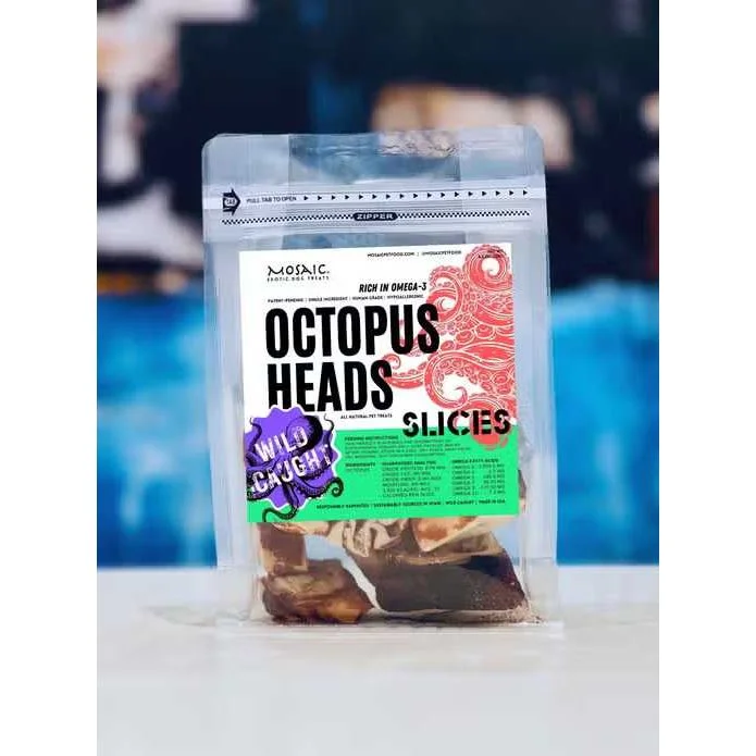 - Teething and chewing toys for puppiesMosaic Wild-Caught Octopus Head Slices Dog Treats 4.5 oz
