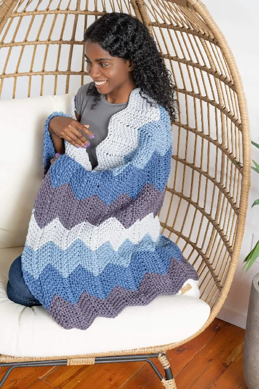  -Anti-scratch sofa protective coverRipple Afghan (Knit)