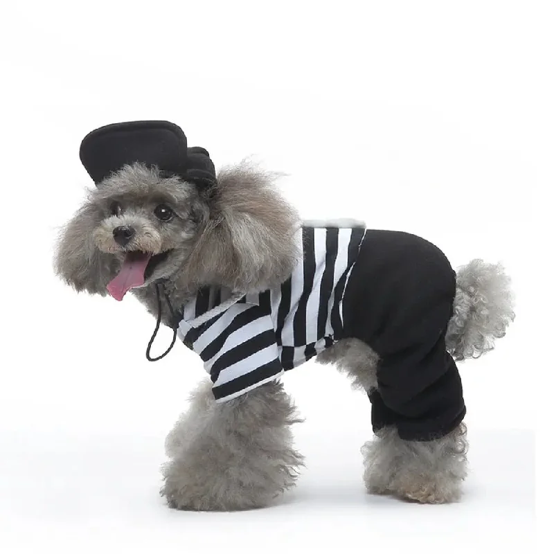 Anniepaw Funny Clown Costume for Pets: Halloween Cosplay Suit for Small Dogs, Cats, and Chihuahua Accessories Anniepaw Funny Clown Costume for Pets: Halloween Cosplay Suit for Small Dogs, Cats, and Chihuahua Accessories