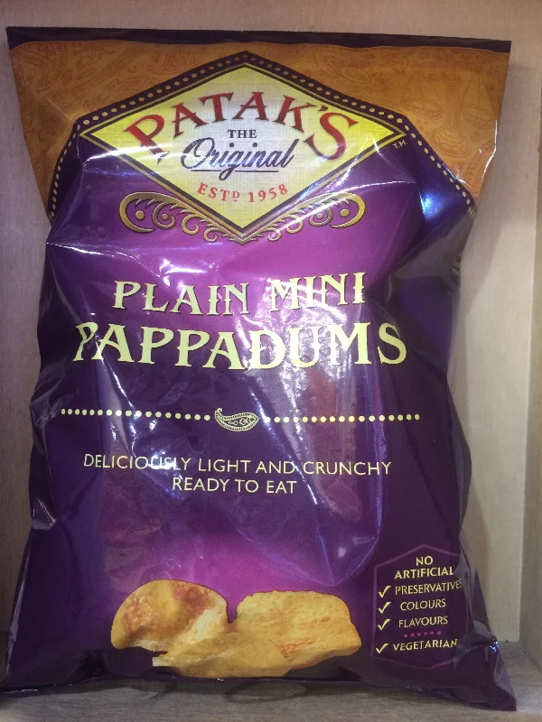 - Pet diabetes prescription foodPatak’s Plain Mini Pappadums 75g