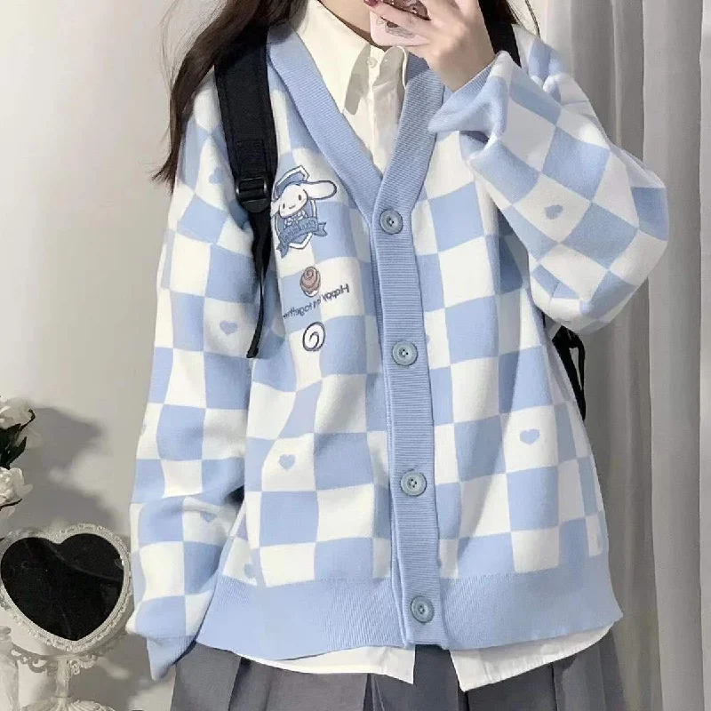  -Anti-scratch sofa protective coverCinnamoroll Buttoned Blue Cardigan