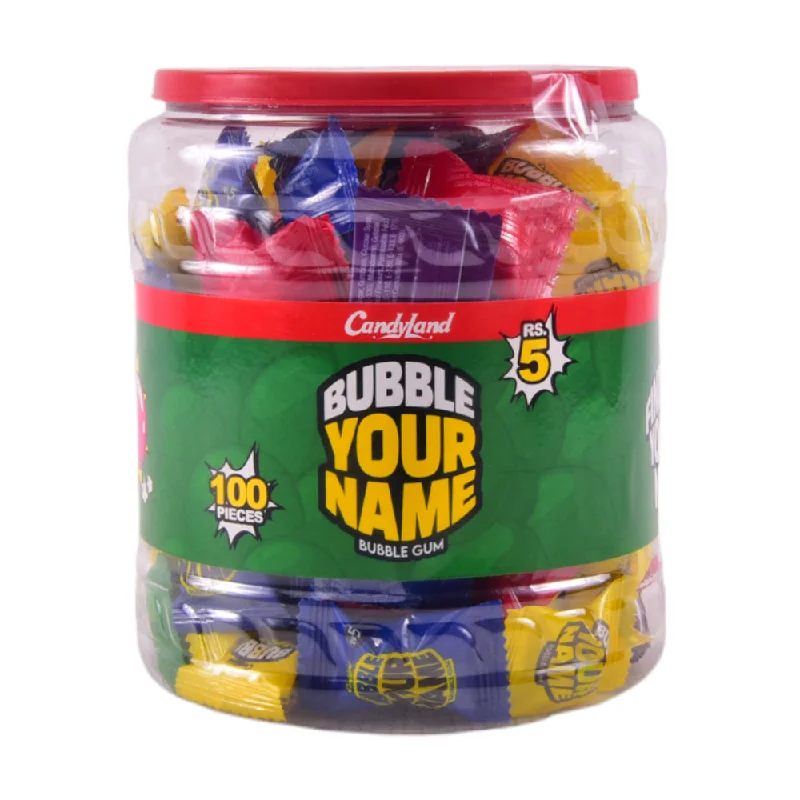 - ​​Christmas pet Christmas clothingCANDYLAND BUBBLE YOUR NAME 100 PC JARS 300 GM