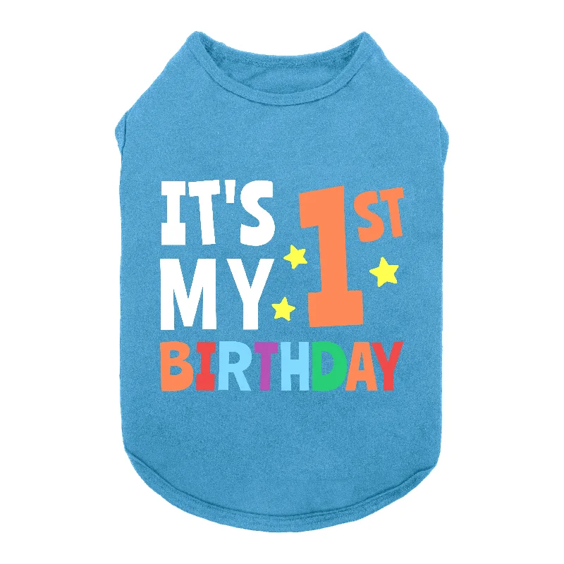 - Natural latex pet mattressIt's My First Birthday Dog Shirt