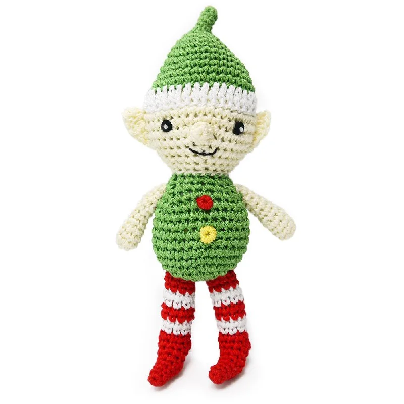 - Natural rubber pet toysPawer Squeaky Elf Dog Toy