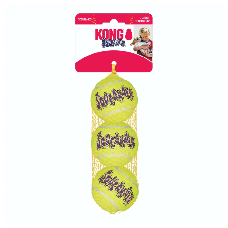 - Natural latex pet mattressKong Squeakair Tennis Balls