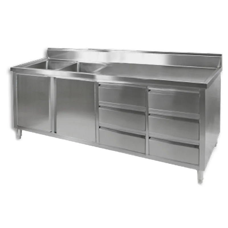 - Cat stress soothing sprayModular Systems Kitchen Tidy Cabinet With Double Left Sinks DSC-2400L-H