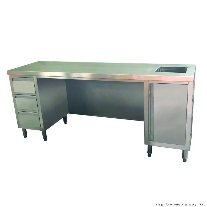  -Anti-scratch scratching board AND cat bed in one2NDs: Modular System Multipurpose Utility Bench with Sink - SS6-2100R-H-VIC700