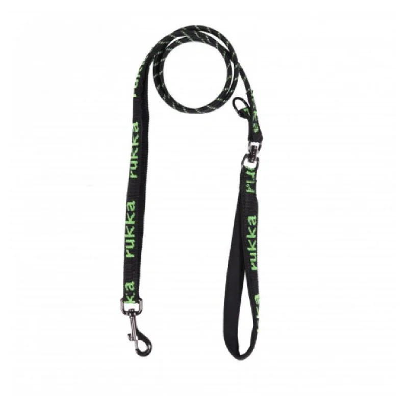 - Parrot climbing and standing wooden frameRukka Hike Lead - Black & Lime