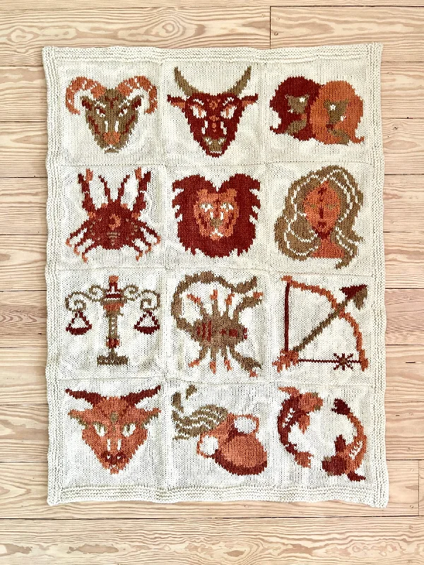 - Pet tear stain cleaning wipesKnit Kit - Zodiac Icons Blanket