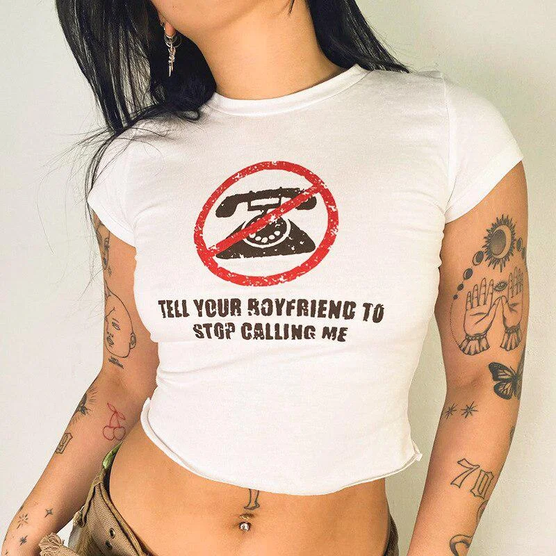 - Cat anti-jump window safety netTell Your Boyfriend Crop Top