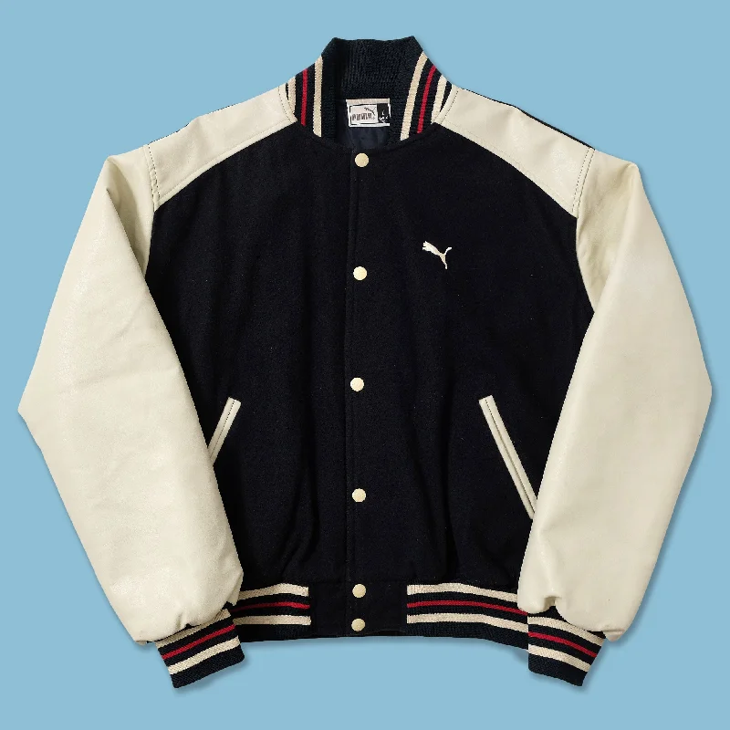 - Cat anti-jump window safety netVintage Puma Wool Leather Varsity Jacket Large
