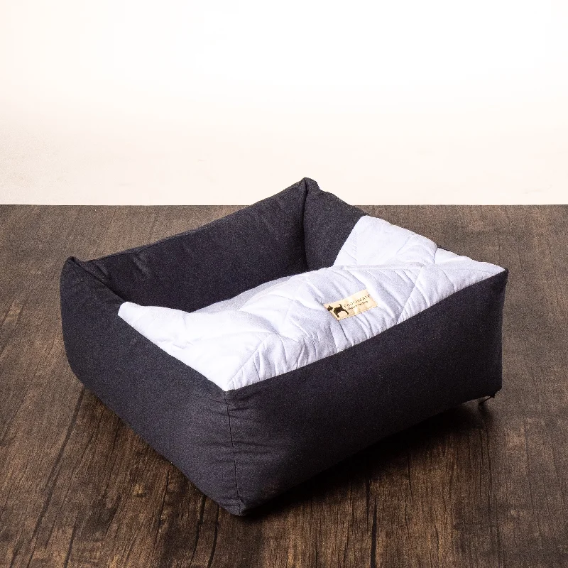 PoochMate Nesting Cat and Puppy Bed : Dreamscape Blue