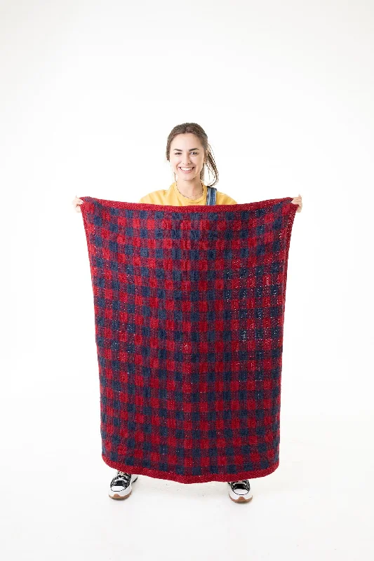 - Automatic induction pet water dispenserGingham Throw (Knit)