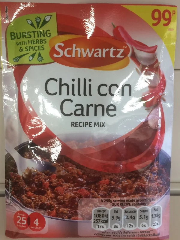 Pet ProductsSchwartz Chilli con Carne Recipe Mix 41g